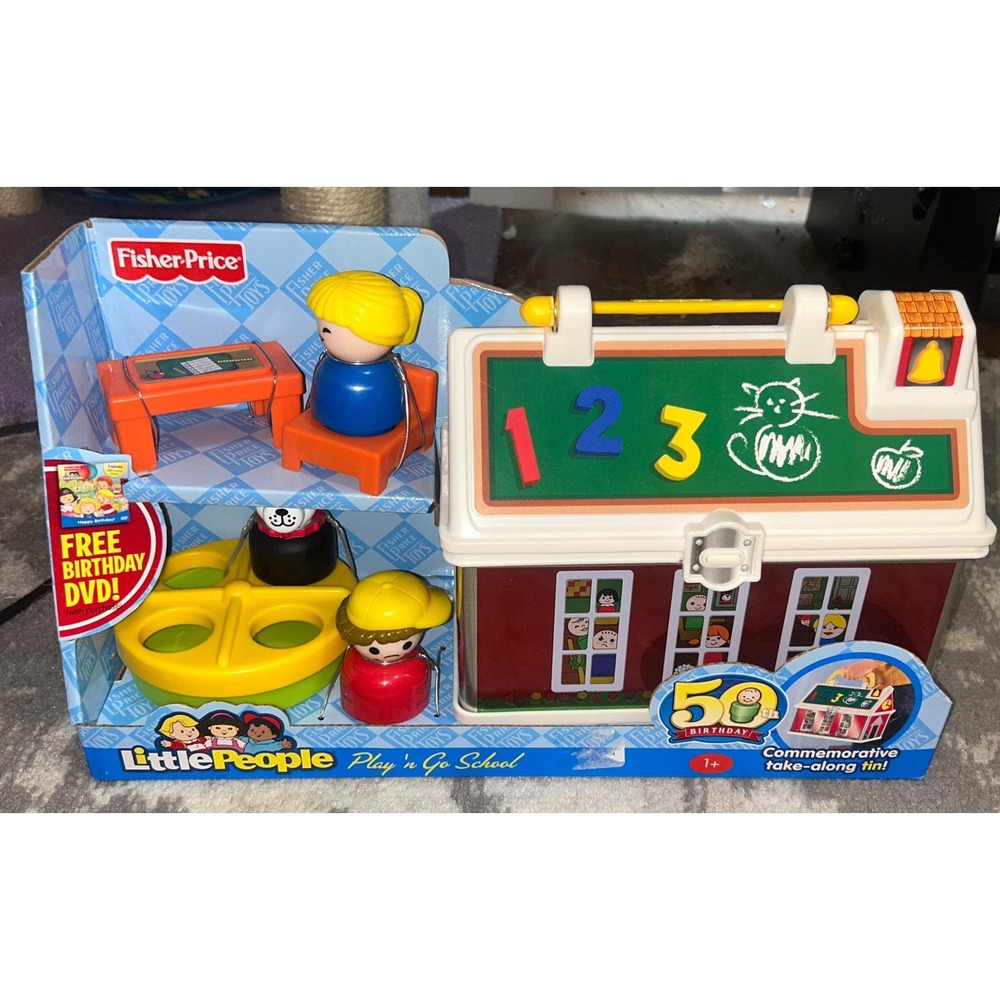 Fisher-Price Little People Play 'n Go School 50th Birthday Playset (NEW)